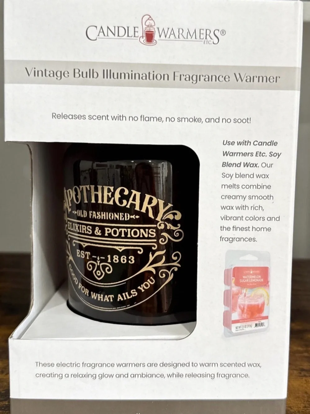 Candle Warmers Etc. Apothecary Vintage Feel Candle Wax warmer